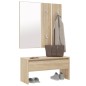 vidaXL Garderoben-Set Sonoma-Eiche Holzwerkstoff vidaXL Garderoben-Set Sonoma-Eiche Holzwerkstoff