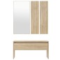 vidaXL Garderoben-Set Sonoma-Eiche Holzwerkstoff vidaXL Garderoben-Set Sonoma-Eiche Holzwerkstoff