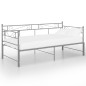 vidaXL Tagesbett Ausziehbar Grau Metall 90x200 cm vidaXL Tagesbett Ausziehbar Grau Metall 90x200 cm