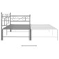 vidaXL Tagesbett Ausziehbar Grau Metall 90x200 cm vidaXL Tagesbett Ausziehbar Grau Metall 90x200 cm