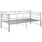 vidaXL Tagesbett Ausziehbar Grau Metall 90x200 cm vidaXL Tagesbett Ausziehbar Grau Metall 90x200 cm