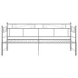 vidaXL Tagesbett Ausziehbar Grau Metall 90x200 cm vidaXL Tagesbett Ausziehbar Grau Metall 90x200 cm