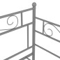 vidaXL Tagesbett Ausziehbar Grau Metall 90x200 cm vidaXL Tagesbett Ausziehbar Grau Metall 90x200 cm