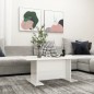 vidaXL Couchtisch Hochglanz-Weiß 103,5x60x40 cm Holzwerkstoff vidaXL Couchtisch Hochglanz-Weiß 103,5x60x40 cm Holzwerkstoff