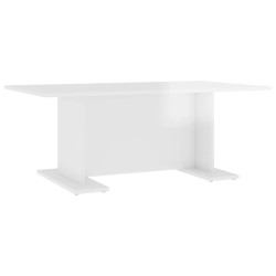 vidaXL Couchtisch Hochglanz-Weiß 103,5x60x40 cm Holzwerkstoff