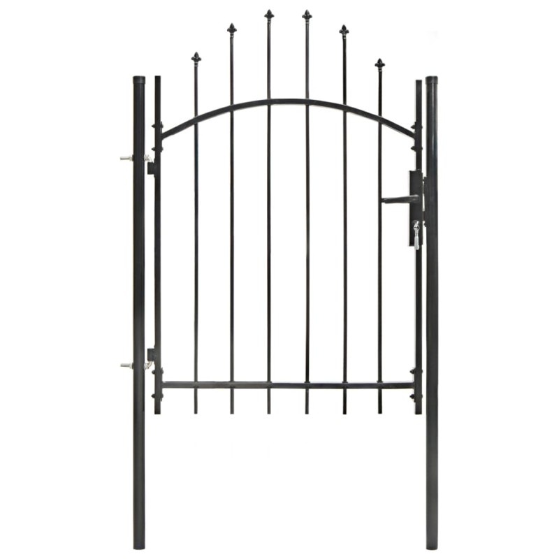 vidaXL Gartentor Stahl 1x1,75 m Schwarz vidaXL Gartentor Stahl 1x1,75 m Schwarz