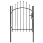 vidaXL Gartentor Stahl 1x1,75 m Schwarz vidaXL Gartentor Stahl 1x1,75 m Schwarz