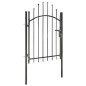 vidaXL Gartentor Stahl 1x1,75 m Schwarz vidaXL Gartentor Stahl 1x1,75 m Schwarz