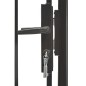 vidaXL Gartentor Stahl 1x1,75 m Schwarz vidaXL Gartentor Stahl 1x1,75 m Schwarz
