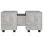 vidaXL Couchtisch Betongrau 60x60x38 cm Holzwerkstoff vidaXL Couchtisch Betongrau 60x60x38 cm Holzwerkstoff