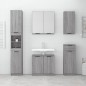 vidaXL Badschrank Grau Sonoma 64,5x33,5x59 cm Holzwerkstoff vidaXL Badschrank Grau Sonoma 64,5x33,5x59 cm Holzwerkstoff
