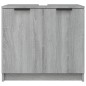 vidaXL Badschrank Grau Sonoma 64,5x33,5x59 cm Holzwerkstoff vidaXL Badschrank Grau Sonoma 64,5x33,5x59 cm Holzwerkstoff