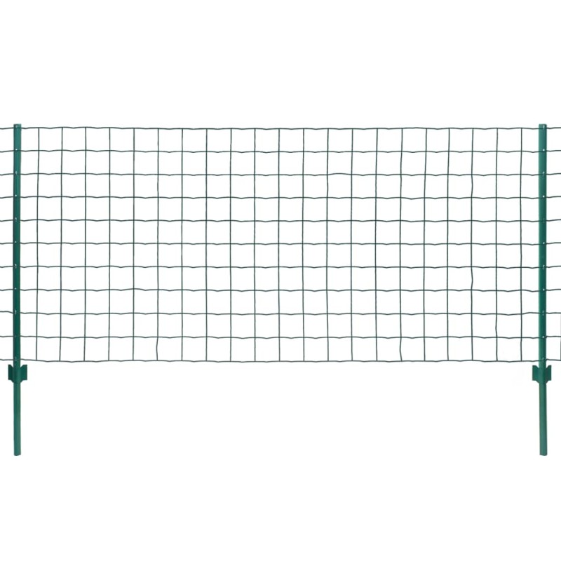 vidaXL Metallzaun Stahl 20 x 1 m Grün vidaXL Metallzaun Stahl 20 x 1 m Grün
