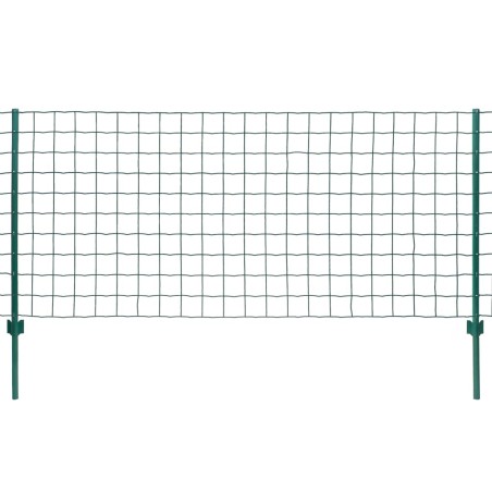 vidaXL Metallzaun Stahl 20 x 1 m Grün