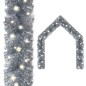 vidaXL Weihnachtsgirlande mit LED 10 m Silbern vidaXL Weihnachtsgirlande mit LED 10 m Silbern