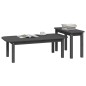 vidaXL 2-tlg. Couchtisch-Set Grau Massivholz Kiefer vidaXL 2-tlg. Couchtisch-Set Grau Massivholz Kiefer