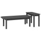 vidaXL 2-tlg. Couchtisch-Set Grau Massivholz Kiefer vidaXL 2-tlg. Couchtisch-Set Grau Massivholz Kiefer