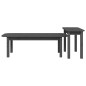 vidaXL 2-tlg. Couchtisch-Set Grau Massivholz Kiefer vidaXL 2-tlg. Couchtisch-Set Grau Massivholz Kiefer