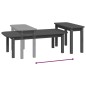 vidaXL 2-tlg. Couchtisch-Set Grau Massivholz Kiefer vidaXL 2-tlg. Couchtisch-Set Grau Massivholz Kiefer