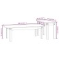 vidaXL 2-tlg. Couchtisch-Set Grau Massivholz Kiefer vidaXL 2-tlg. Couchtisch-Set Grau Massivholz Kiefer