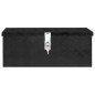 vidaXL Aufbewahrungsbox Schwarz 60x23,5x23 cm Aluminium vidaXL Aufbewahrungsbox Schwarz 60x23,5x23 cm Aluminium