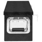 vidaXL Aufbewahrungsbox Schwarz 60x23,5x23 cm Aluminium vidaXL Aufbewahrungsbox Schwarz 60x23,5x23 cm Aluminium