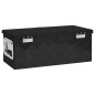 vidaXL Aufbewahrungsbox Schwarz 60x23,5x23 cm Aluminium vidaXL Aufbewahrungsbox Schwarz 60x23,5x23 cm Aluminium