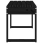 vidaXL Gartenbank Schwarz 80x38x45 cm Massivholz Kiefer vidaXL Gartenbank Schwarz 80x38x45 cm Massivholz Kiefer