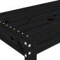 vidaXL Gartenbank Schwarz 80x38x45 cm Massivholz Kiefer vidaXL Gartenbank Schwarz 80x38x45 cm Massivholz Kiefer