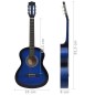 vidaXL Klassikgitarre für Anfänger und Kinder Blau 3/4 36" vidaXL Klassikgitarre für Anfänger und Kinder Blau 3/4 36"