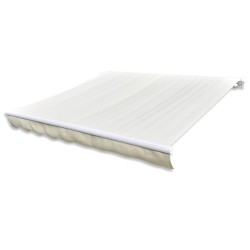 vidaXL Markisenbespannung Canvas Creme 500x300 cm 