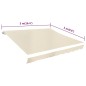 vidaXL Markisenbespannung Canvas Creme 500x300 cm vidaXL Markisenbespannung Canvas Creme 500x300 cm