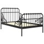 vidaXL Ausziehbett Schwarz Metall 80x130/200 cm vidaXL Ausziehbett Schwarz Metall 80x130/200 cm
