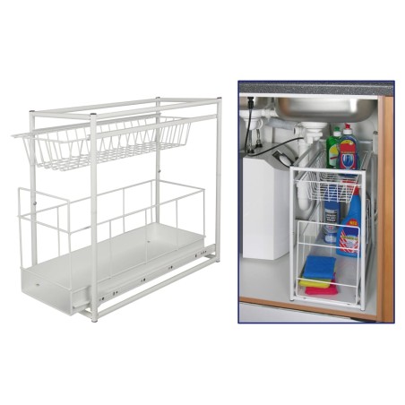 HI 2-stufige Schublade Weiß