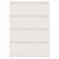 vidaXL Beistellschrank Weiß 60x36x84 cm Massivholz Kiefer vidaXL Beistellschrank Weiß 60x36x84 cm Massivholz Kiefer