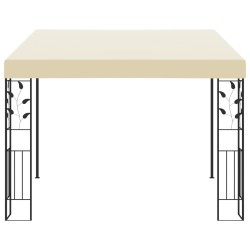 vidaXL Wand-Pavillon 3x3x2,5 m Cremeweiß