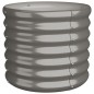vidaXL Pflanzkübel Pulverbeschichteter Stahl 40x40x36 cm Grau vidaXL Pflanzkübel Pulverbeschichteter Stahl 40x40x36 cm Grau