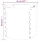vidaXL Pflanzkübel Pulverbeschichteter Stahl 40x40x36 cm Grau vidaXL Pflanzkübel Pulverbeschichteter Stahl 40x40x36 cm Grau