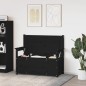 vidaXL Sitzbank Schwarz 112,5x51,5x96,5 cm Massivholz Kiefer vidaXL Sitzbank Schwarz 112,5x51,5x96,5 cm Massivholz Kiefer