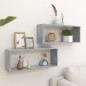 vidaXL Würfelregale 2 Stk. Betongrau 60x15x23 cm Holzwerkstoff vidaXL Würfelregale 2 Stk. Betongrau 60x15x23 cm Holzwerkstoff