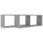 vidaXL Würfelregale 2 Stk. Betongrau 60x15x23 cm Holzwerkstoff vidaXL Würfelregale 2 Stk. Betongrau 60x15x23 cm Holzwerkstoff