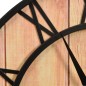vidaXL Wanduhr 39 cm Braun und Schwarz MDF und Eisen vidaXL Wanduhr 39 cm Braun und Schwarz MDF und Eisen