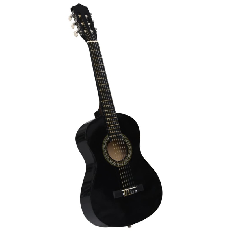 vidaXL Klassikgitarre für Anfänger und Kinder Schwarz 1/2 34" vidaXL Klassikgitarre für Anfänger und Kinder Schwarz 1/2 34"