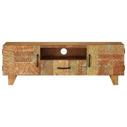 vidaXL TV-Schrank Handgeschnitzt 120x30x40 cm Altholz Massiv