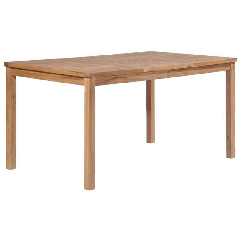vidaXL Gartentisch 150x90x77 cm Massivholz Teak vidaXL Gartentisch 150x90x77 cm Massivholz Teak