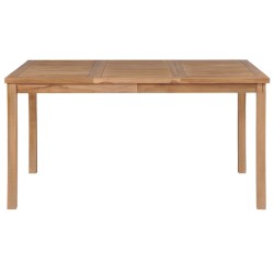 vidaXL Gartentisch 150x90x77 cm Massivholz Teak