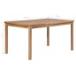 vidaXL Gartentisch 150x90x77 cm Massivholz Teak vidaXL Gartentisch 150x90x77 cm Massivholz Teak