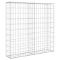 vidaXL Gabionenwand mit Abdeckung Verzinkter Stahl 80×20×100 cm vidaXL Gabionenwand mit Abdeckung Verzinkter Stahl 80×20×100 cm
