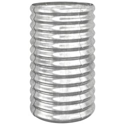 vidaXL Pflanzkübel Pulverbeschichteter Stahl 40x40x68 cm Silber
