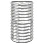 vidaXL Pflanzkübel Pulverbeschichteter Stahl 40x40x68 cm Silber vidaXL Pflanzkübel Pulverbeschichteter Stahl 40x40x68 cm Silber